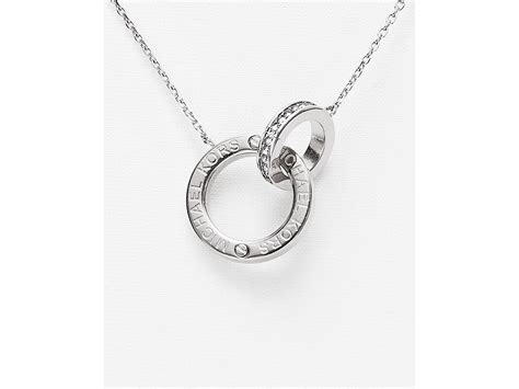 michael kors pendant necklace silver|michael kors ausverkauf.